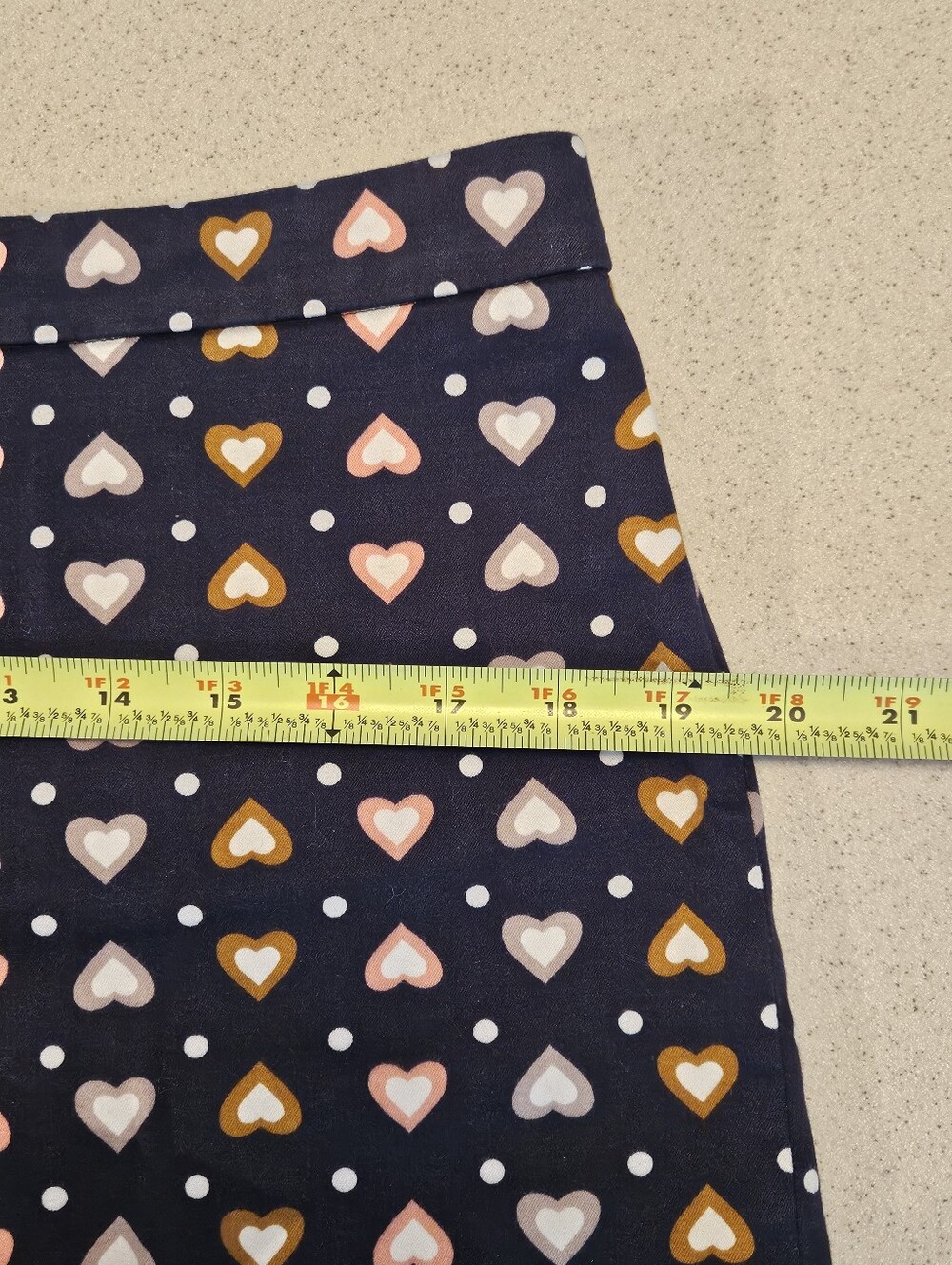J. Crew SZ 10 Women's Chino Shorty Shorts Multi Color Hearts Preppy Sweet Girly - Picture 10 of 10